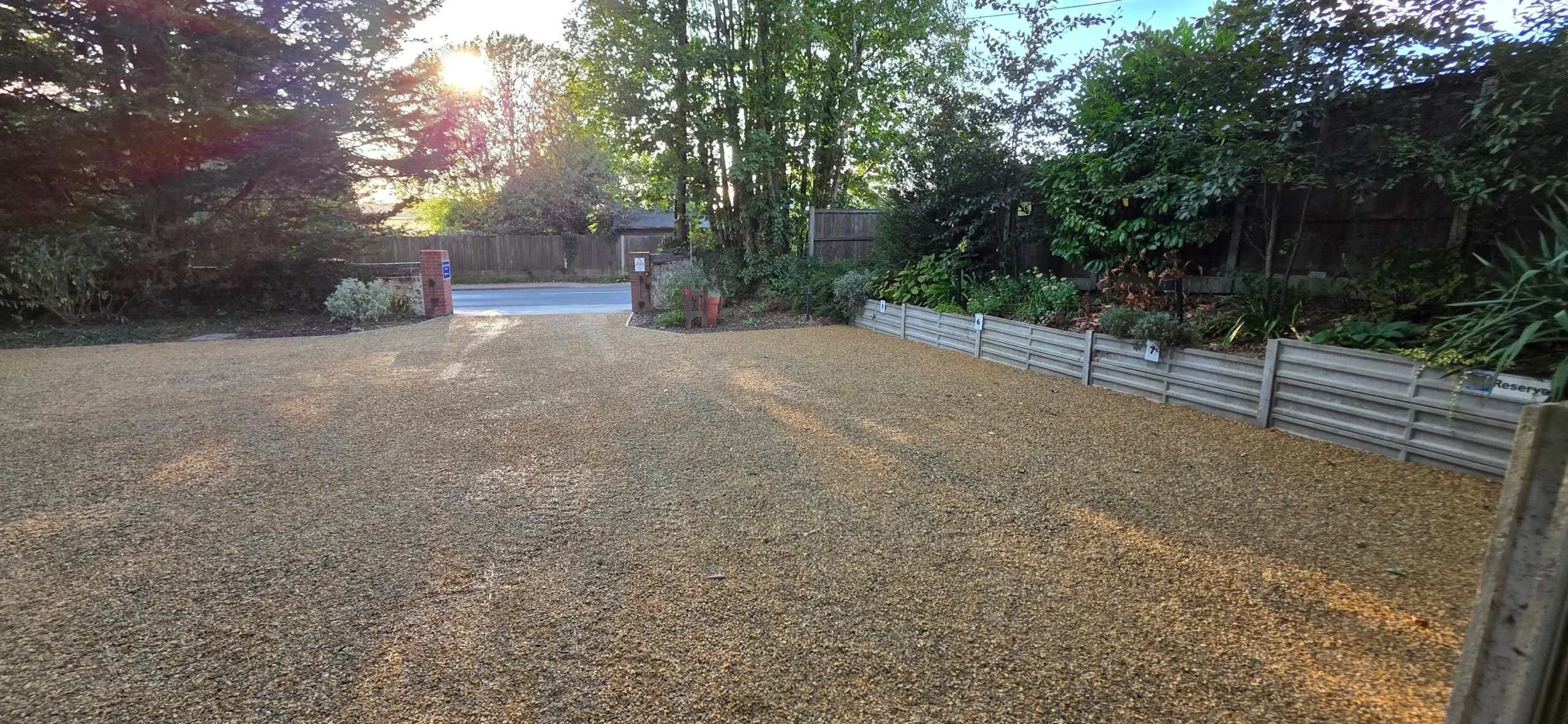 Completed driveway paving project in Norfolk