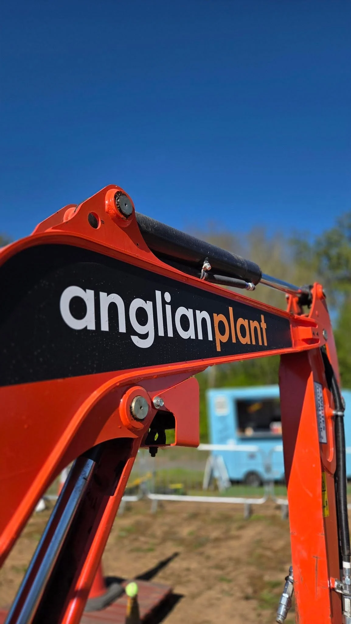 Anglian Plant excavator supplied for the Trench Wars charity event